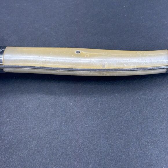 Jean Dubost Laguiole Diox Bee Carving‎ Fork Straight Tines Faux Mother of Pearl - Picture 16 of 16